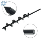3" × 24" Solid Earth Auger Drill Bits for Garden Planter