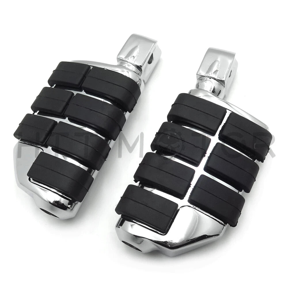 Chrome Dually Footpegs for Kawasaki Vulcan 1700 Classic, 800 (2000–2018)