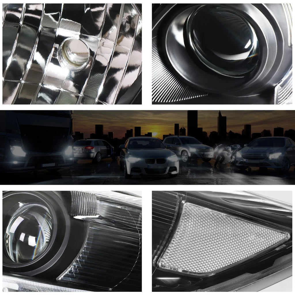 Projector Headlight for Toyota Camry (2010–2011) - Black Housing, Clear Lens