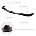 3Pcs Front Bumper Lip Splitter for Mercedes W204 C300 C350 (2012–2014)