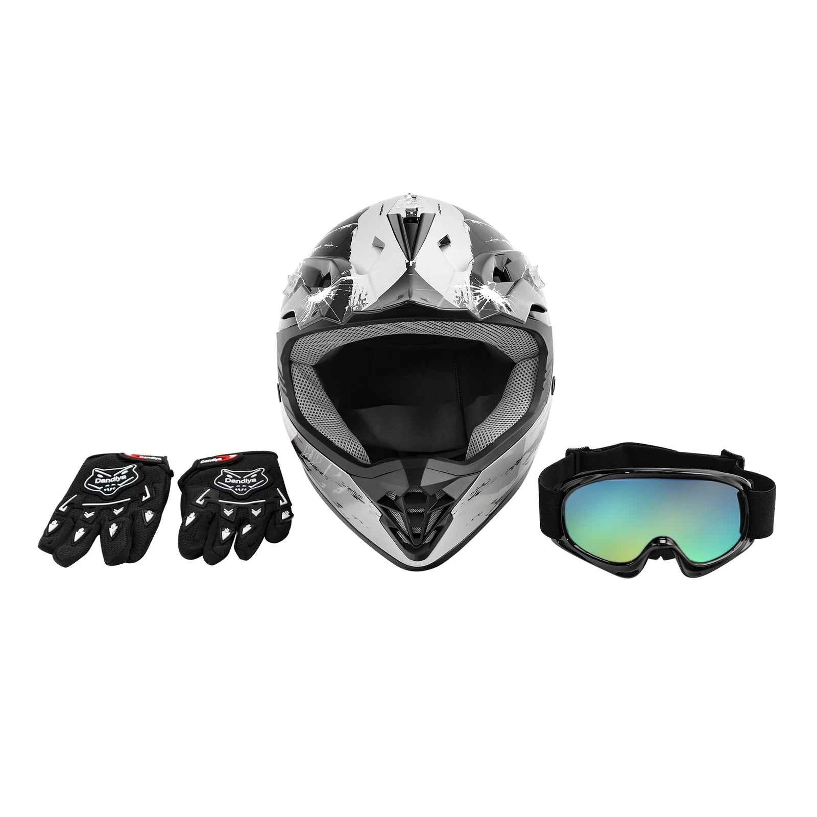 Youth Full Face Motorcycle Helmet for Kids (S, M, L, XL)
