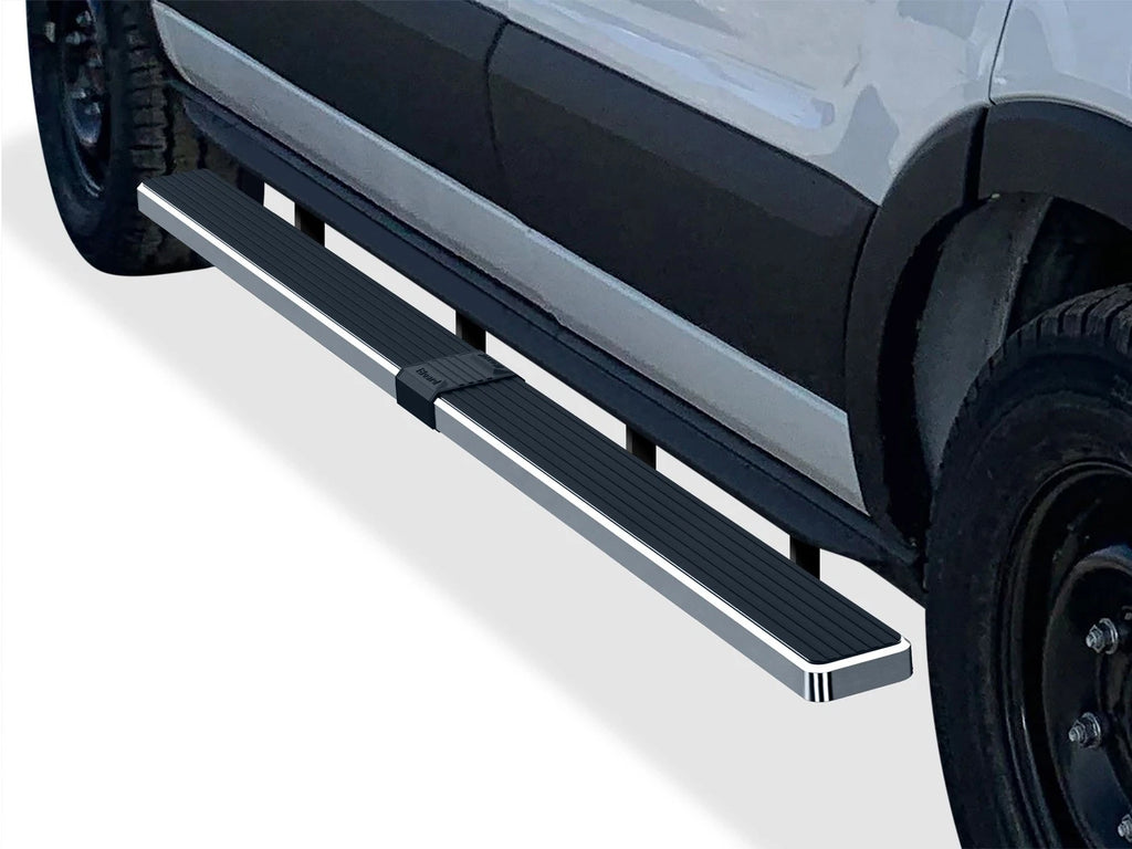 5-Inch Silver Running Boards for Ford Transit Full Size Van (2015–2026)