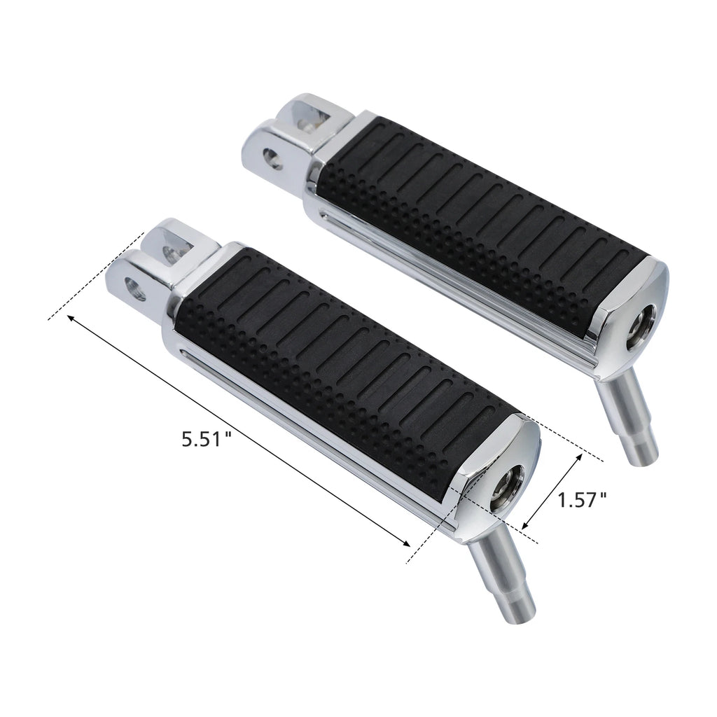 Front Rider Driver Footpegs for Harley Softail Fat Bob Low Rider (2018–2025)