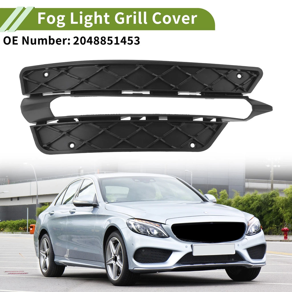 1 Pc Fog Light Grill for Mercedes-Benz C350 (2008–2015) No. 2048851453 Black