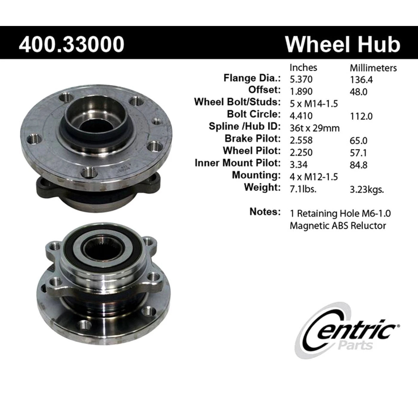 Wheel Hubs for VW Sedan (Front or Rear)