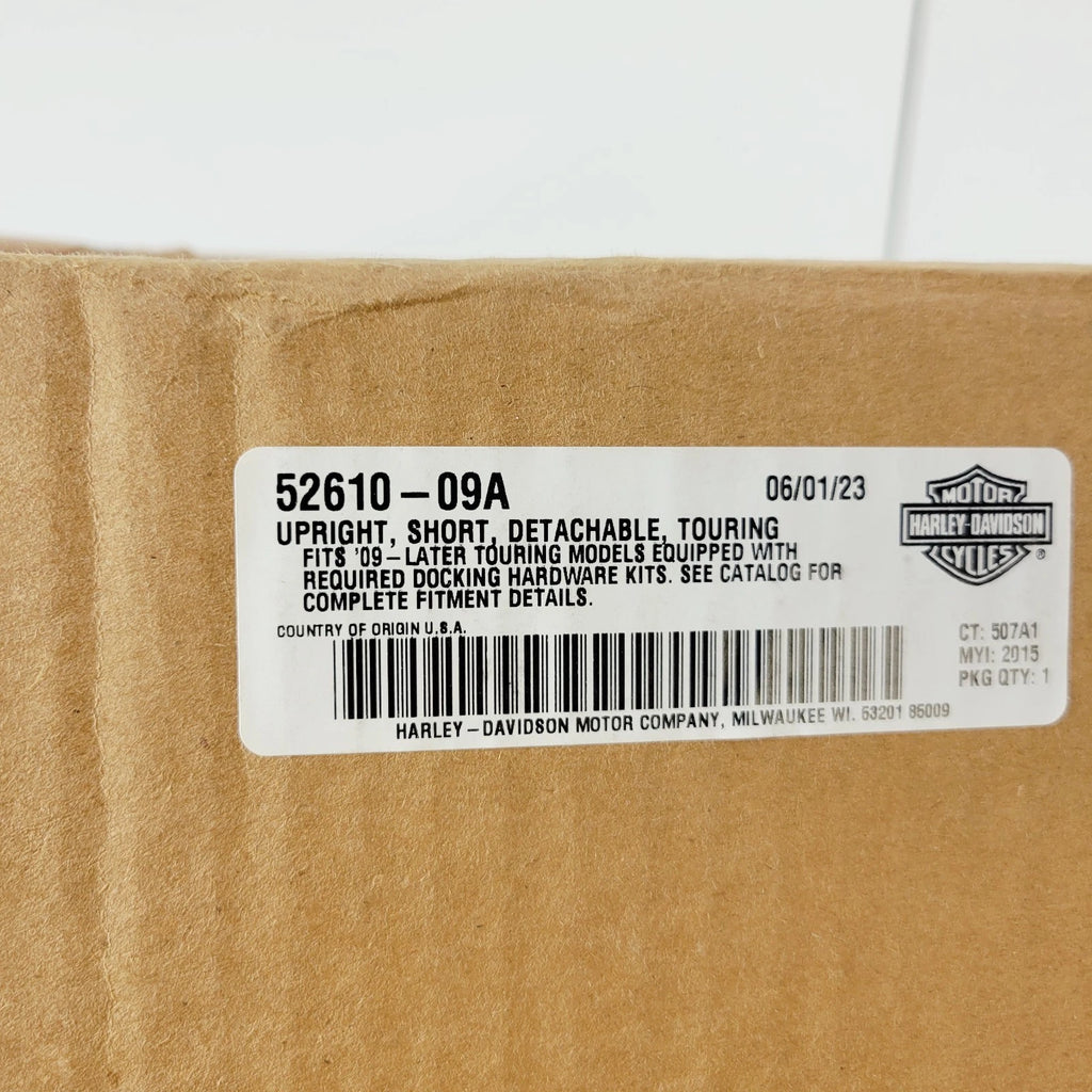 Sissy Bar Upright Chrome for Harley Davidson Touring (2009–Present) 52610-09A