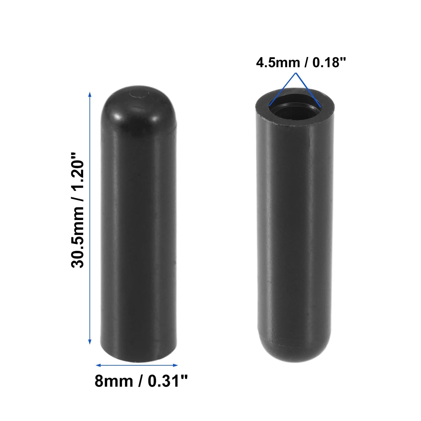 Door Lock Rod Knob Black for BMW 328i (2007–2013) 51211805643/51216754240