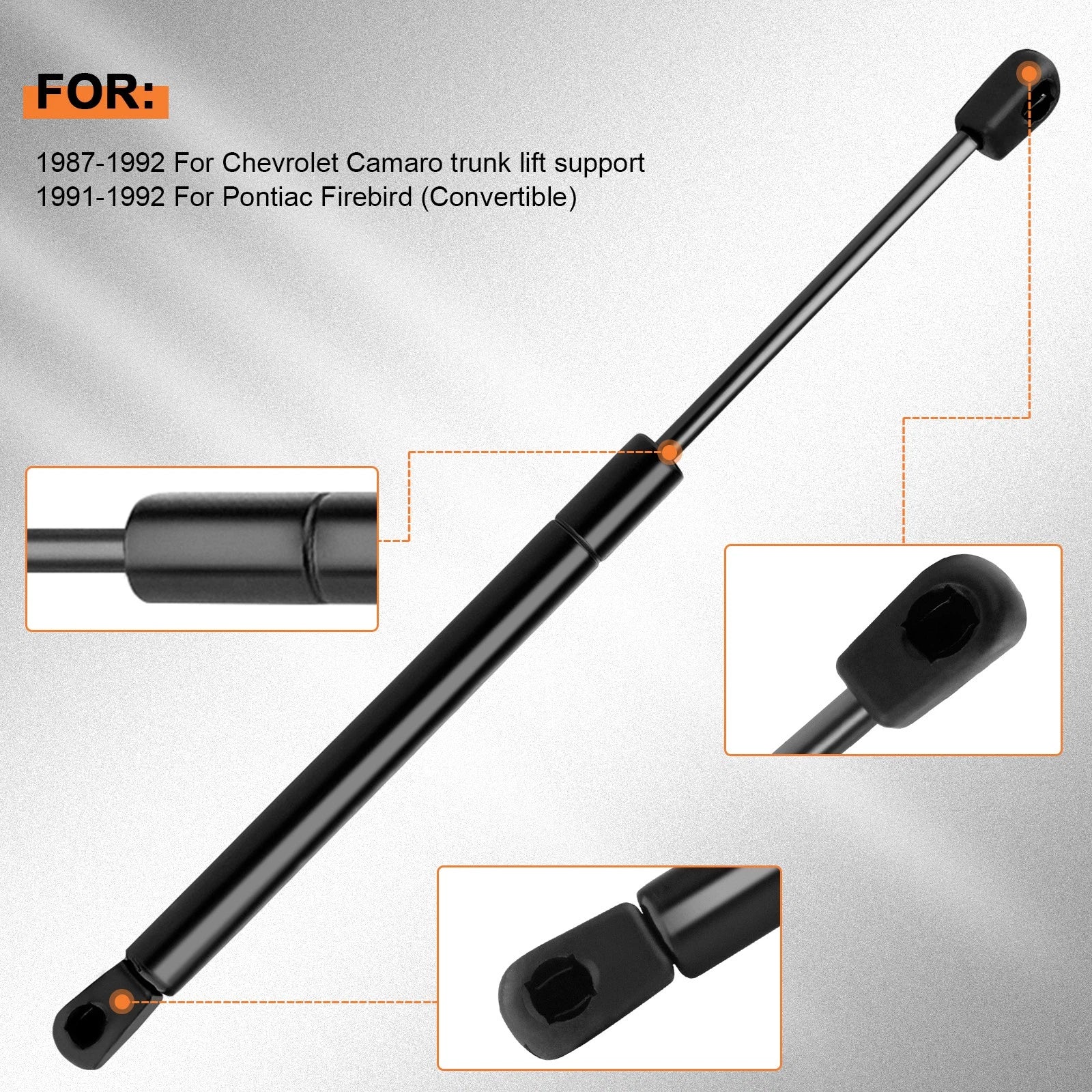 Set of 2 Trunk Lift Supports for Chevrolet Camaro Pontiac Firebird (Convertible)