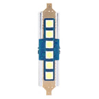 Set of 4 White 39mm 3030-6-SMD LED Festoon Bulbs for Car Interior
