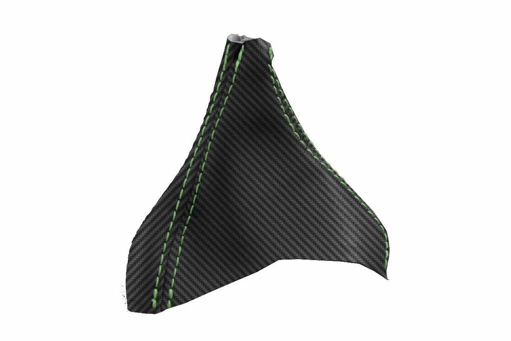Automatic Shift Boot Cover for Volvo XC90 (2003–2014) Carbon Fiber Green Stitch