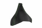 Automatic Shift Boot Cover for Volvo XC90 (2003–2014) Carbon Fiber Green Stitch