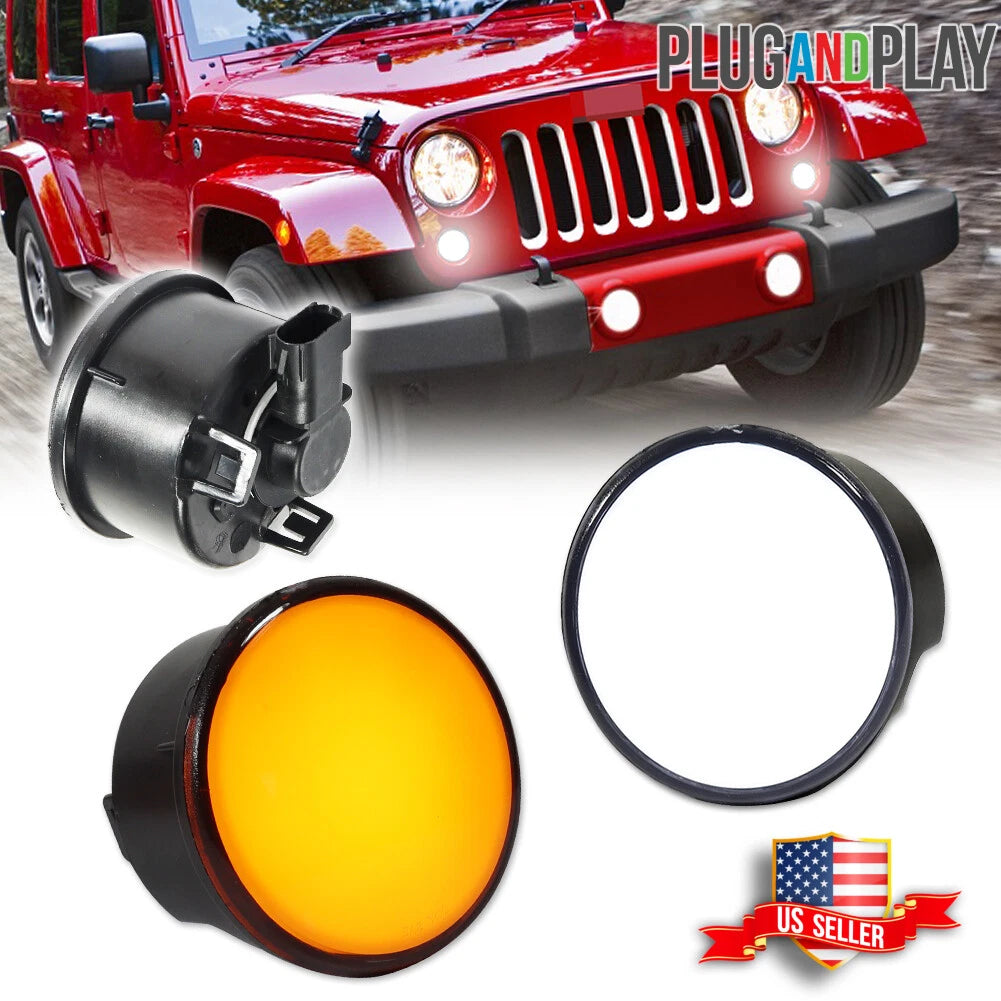 Smoke Switchback LED Turn Signal Lights for Jeep Wrangler JK (2007–2017)