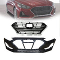 Front Bumper Cover & Upper Grille for Hyundai Sonata (2018–2019)