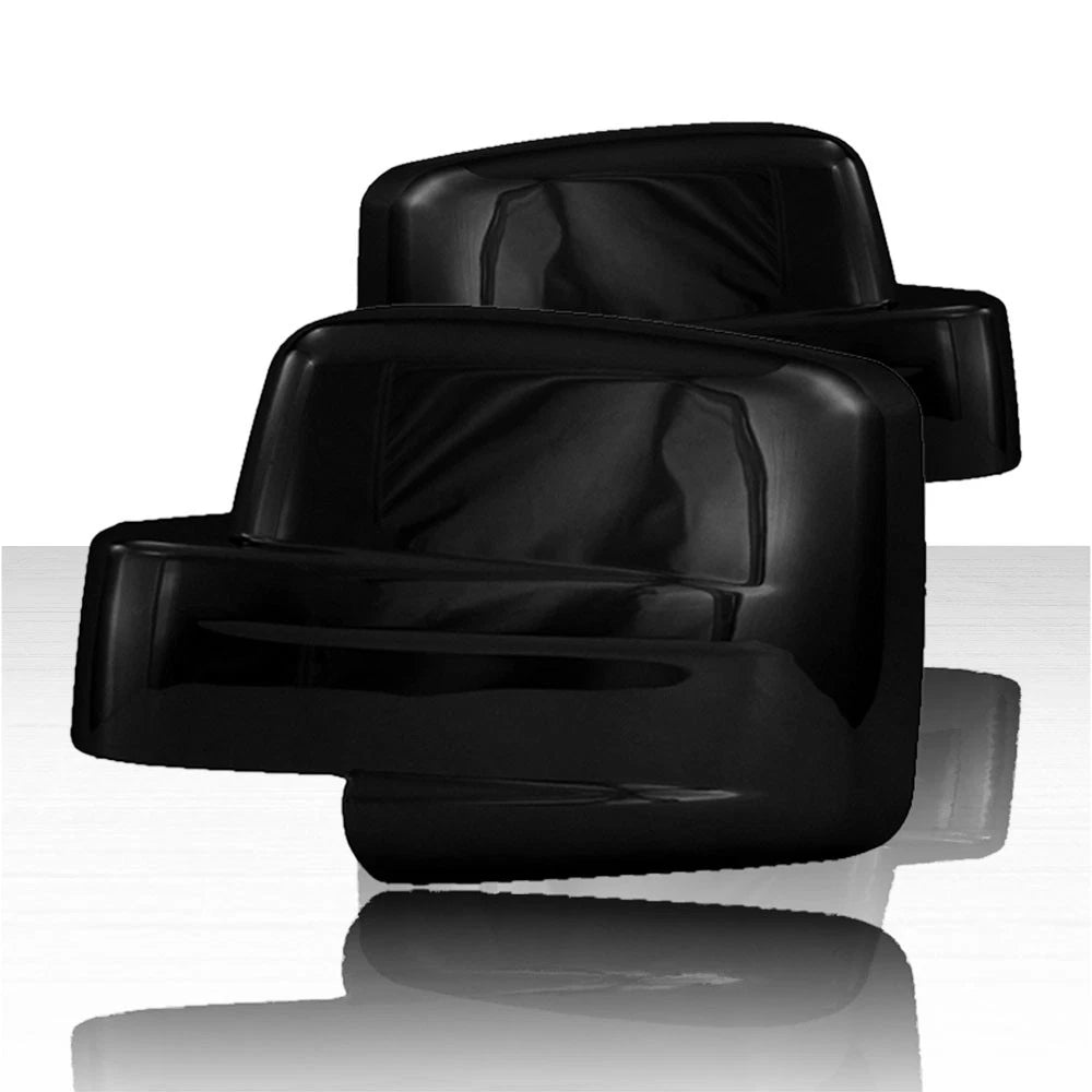 Set of 2 Full Left and Right Mirror Covers for 07-17 Jeep Patriot - Gloss Black