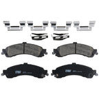 Rear Brake Kit 325mm Drilled Rotors & TRW Ceramic Pads for Silverado Sierra 1500 (2014–2019)