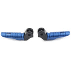 2X CNC Front Foot Pegs for Triumph T100 T120 (2016–2022) Blue Aluminum