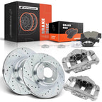 Front Disc Brake Rotor & Pad + Caliper for BMW E90 335d 335i (2007–2013)