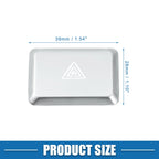 Dashboard Hazard Button Cover Trim for Honda Civic (2022–2023) Aluminum Silver Tone