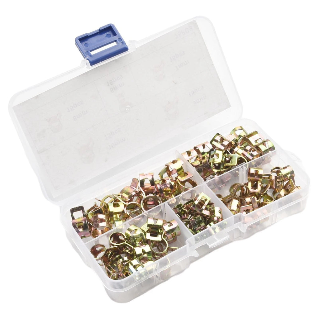 75pcs Adjustable Spring Clips for Fuel Oil Water Hose Pipe Tube Clamp