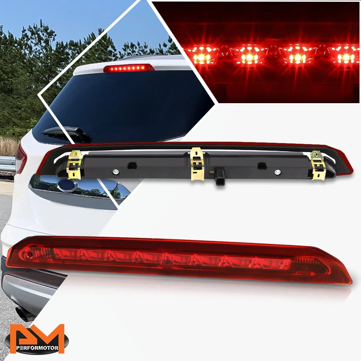 Full LED Third Tail Brake Light for Ford Escape (2013–2018)