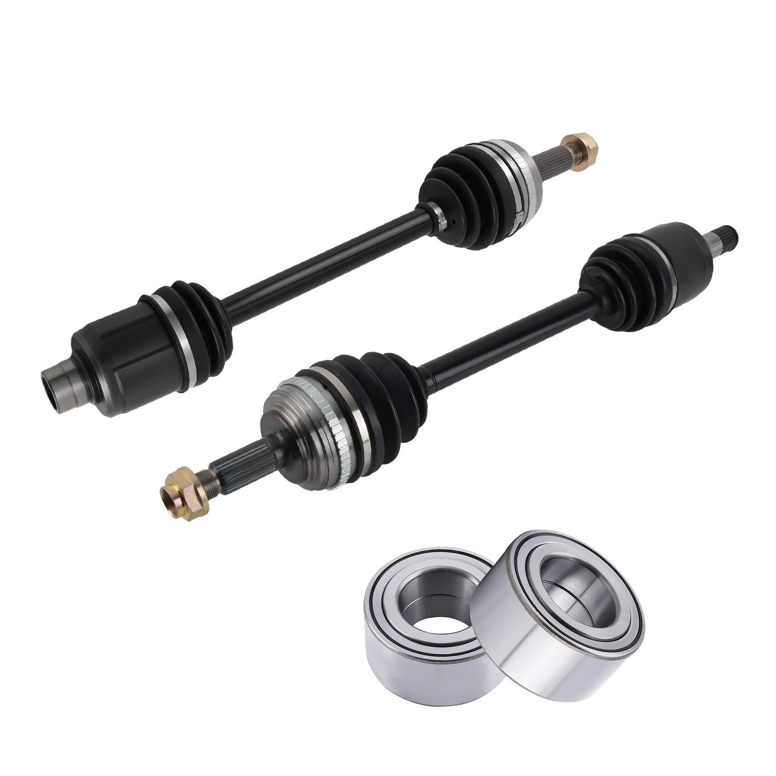 Front CV Joint Axle Shafts + Wheel Bearing for Honda CR-V (1997–2001)
