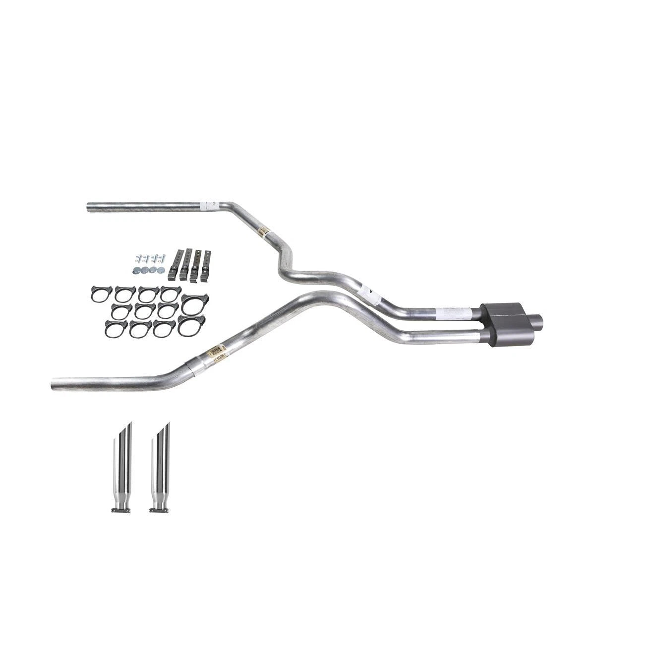 Dual Exhaust Muffler for Silverado 1999-2006 with Chrome Tip