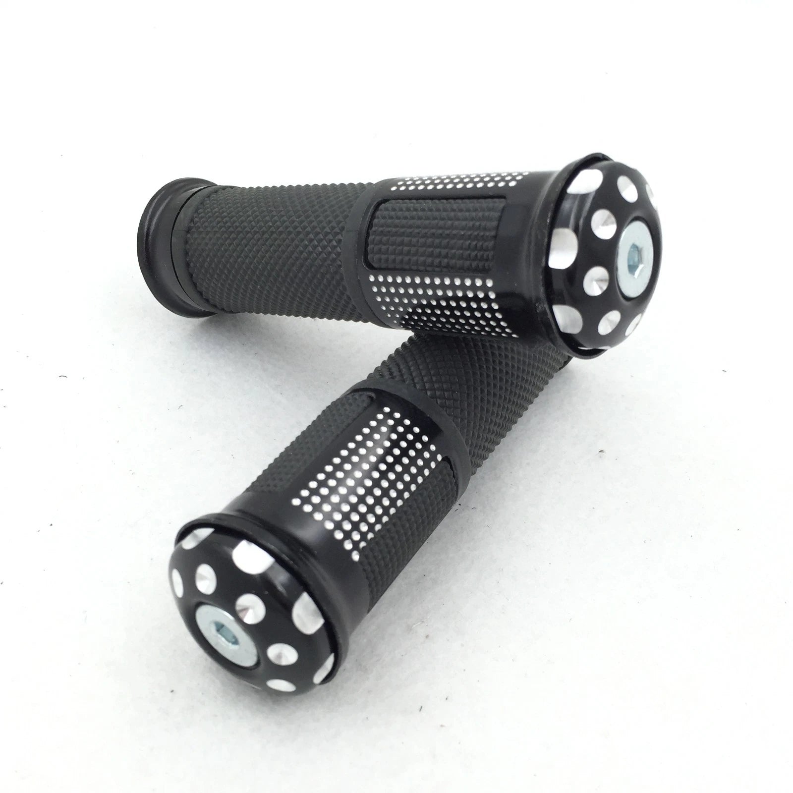 7/8" Black Rubber Handlebar Grips for Honda CBR 600 F3 F4i CB1000R CB1300 CB600F (1997–2007)