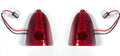LED Tail Light Lenses Insert Pair Replacement for Chevrolet Bel Air (1955–1957)