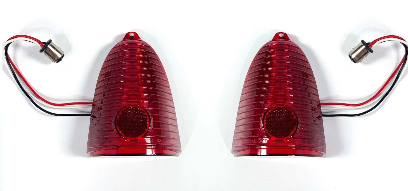 LED Tail Light Lenses Insert Pair Replacement for Chevrolet Bel Air (1955–1957)