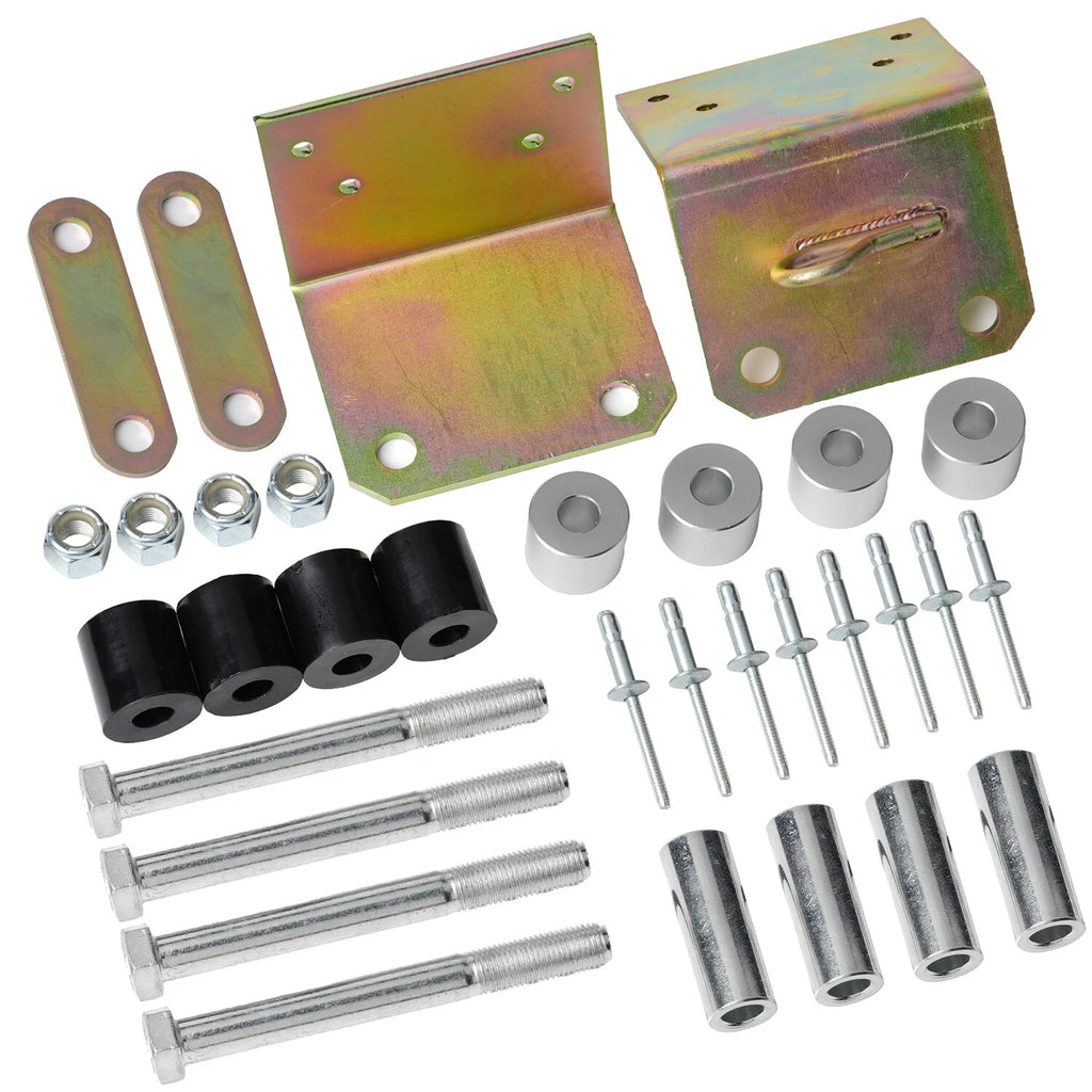 Lower Roller Bracket Kit with Rollers & Hardware for Peterbilt 379 (1994–2007)