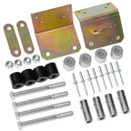 Lower Roller Bracket Kit with Rollers & Hardware for Peterbilt 379 (1994–2007)