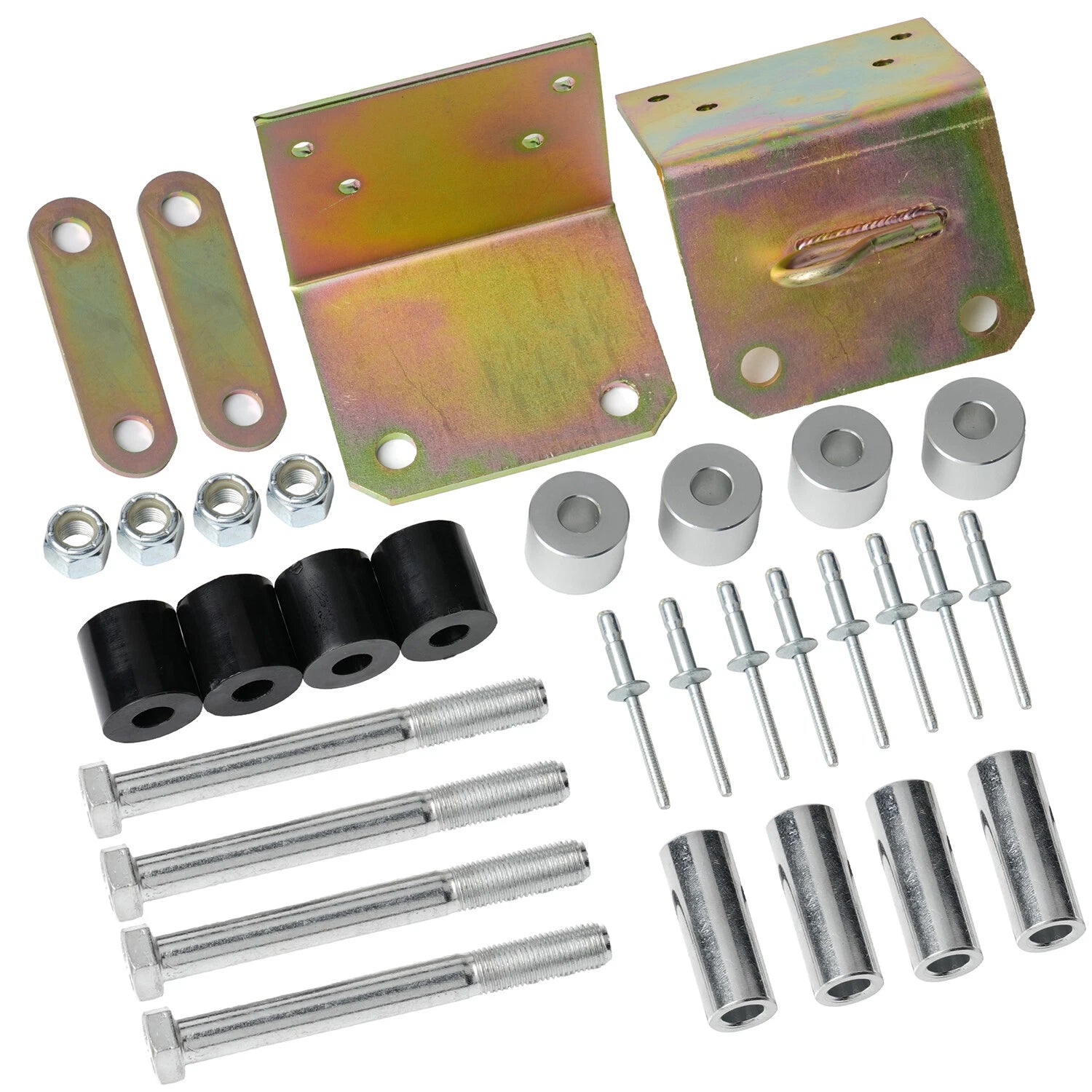 Lower Roller Bracket Kit with Rollers & Hardware for Peterbilt 379 (1994–2007)