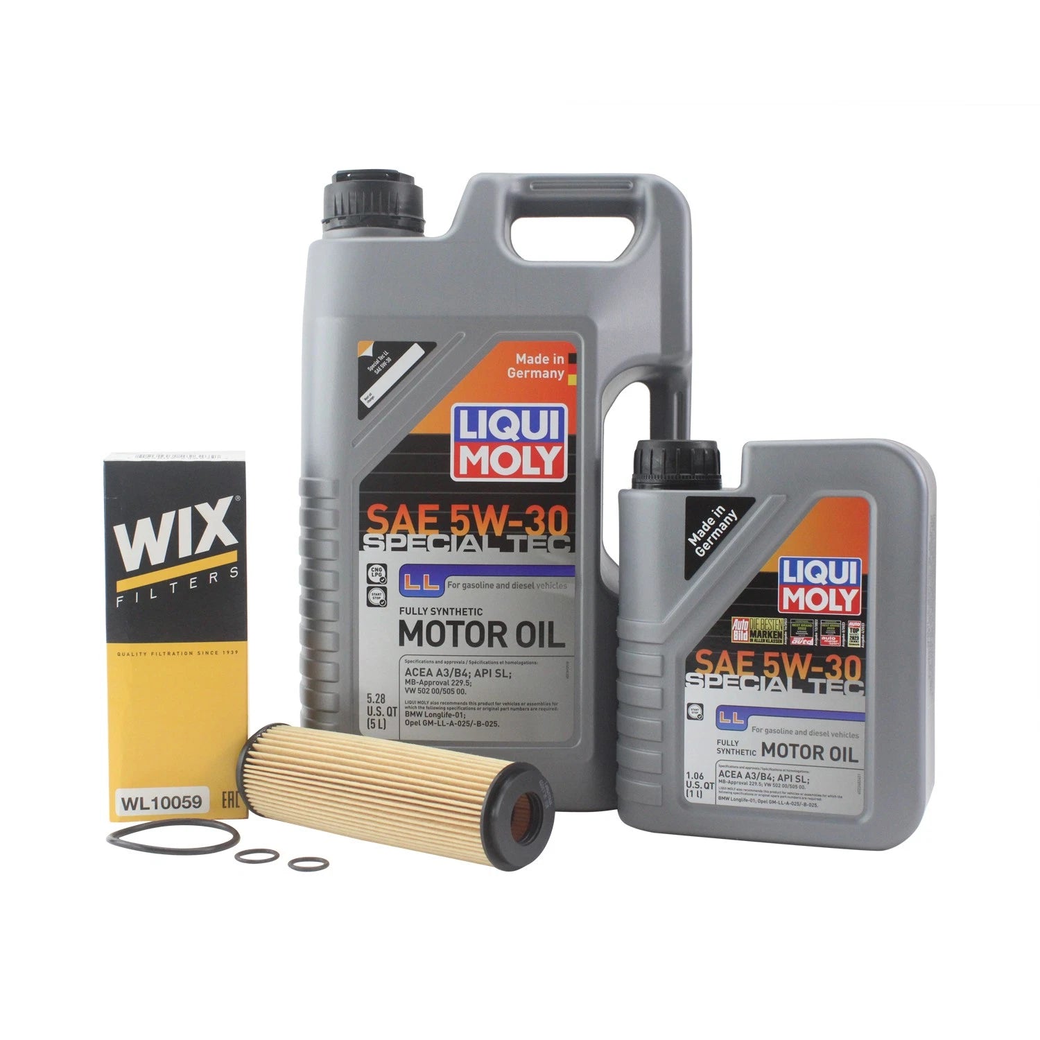 6L Liqui Moly Special Tec LL 5W30 Oil Change Kit for Mercedes C250 (2011–2015)