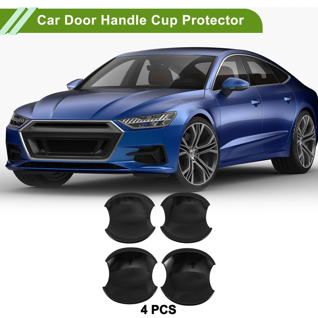 Set of 4 Door Handle Cup Protectors for Honda Civic 8th (2006–2011) Gloss Black