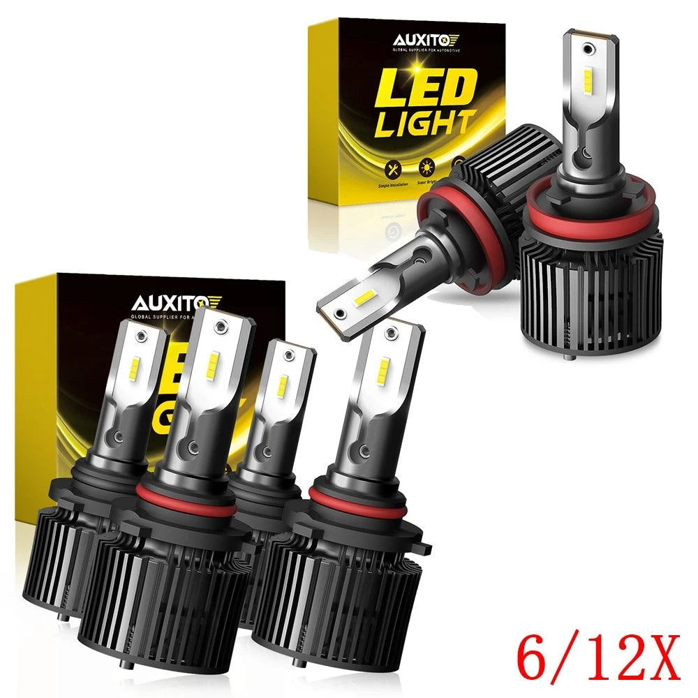 Set of 6 9005 9006 H11 LED Combo Headlight Fog Light Kit