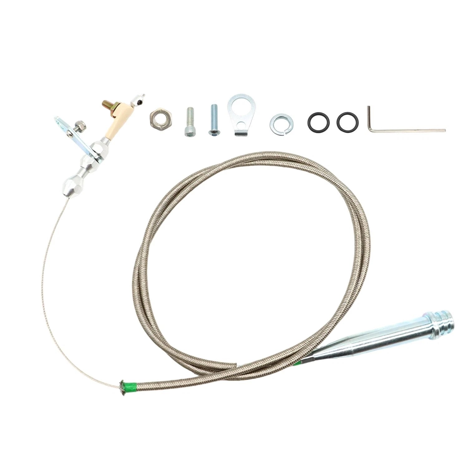 Kick Down Cable for GM TH350 (Braided Stainless Sleeve)