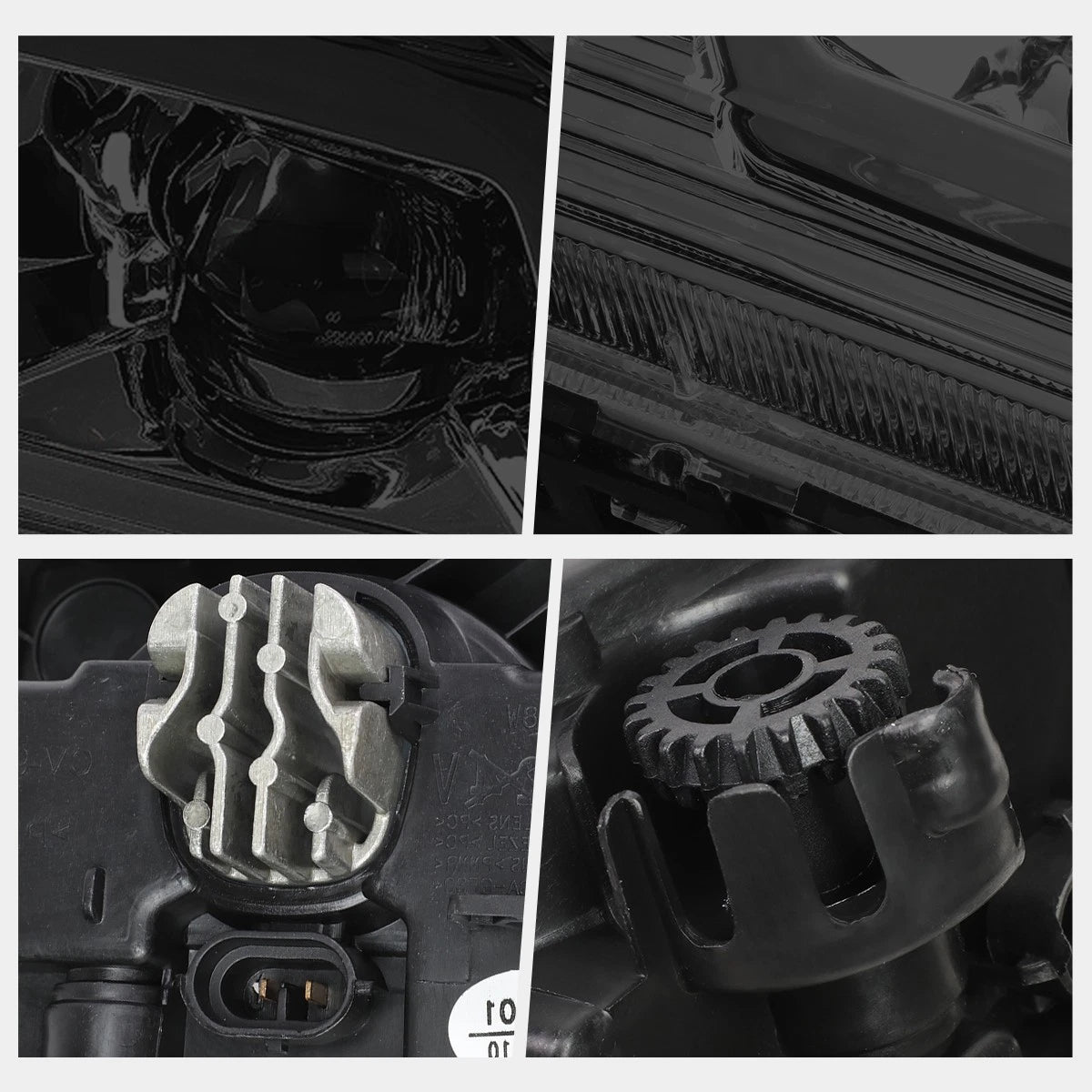 LED Fog Lights for Chevy Silverado 1500 (2019–2020) OE Style Smoked Lens