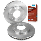 Front Disc Brake Rotors + 4WD Pads for Mitsubishi Challenger PB PC