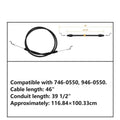 Throttle Control Cable for Lawn Mower (7460550, 9460550)