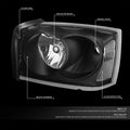 Headlights for Dodge Dakota (2005–2007) - Black Housing, Clear Lens