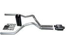 2.5" Dual Exhaust Kit for Ford F-150 (1998–2003) 1 Chamber Muffler Black Tips