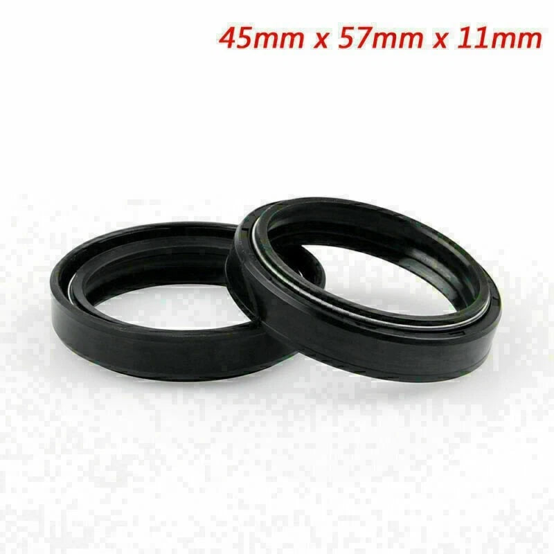 Front Fork Oil Seal 45 x 57 x 11mm for Suzuki GSXR600 (1997–2002) RM125 RM250 RMX250