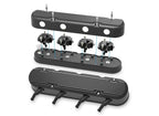 Black Cast Aluminum Valve Covers with Integrated Coil Cover for LS Engines (1967–2019)