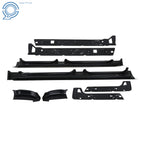 8Pcs Rocker Panel Black for Silverado Sierra 1500 Crew Cab (1999–2007)