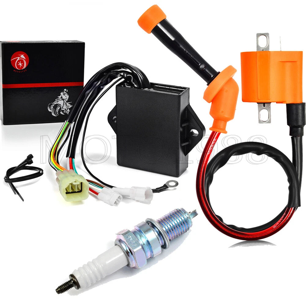 Ignition Coil CDI & Spark Plug for Yamaha Kodiak 400 YFM400FW (1993–1995)