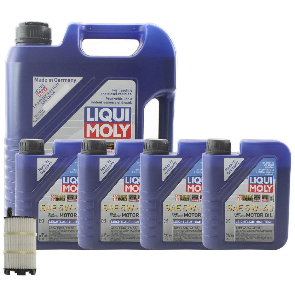 Liqui Moly Leichtlauf HighTech 5W40 Engine Oil Change Kit for Audi S5 R8 (2007–2023)