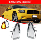 Clear Switchback LED Corner Parking Marker Lights for Dodge Charger (2006–2010)