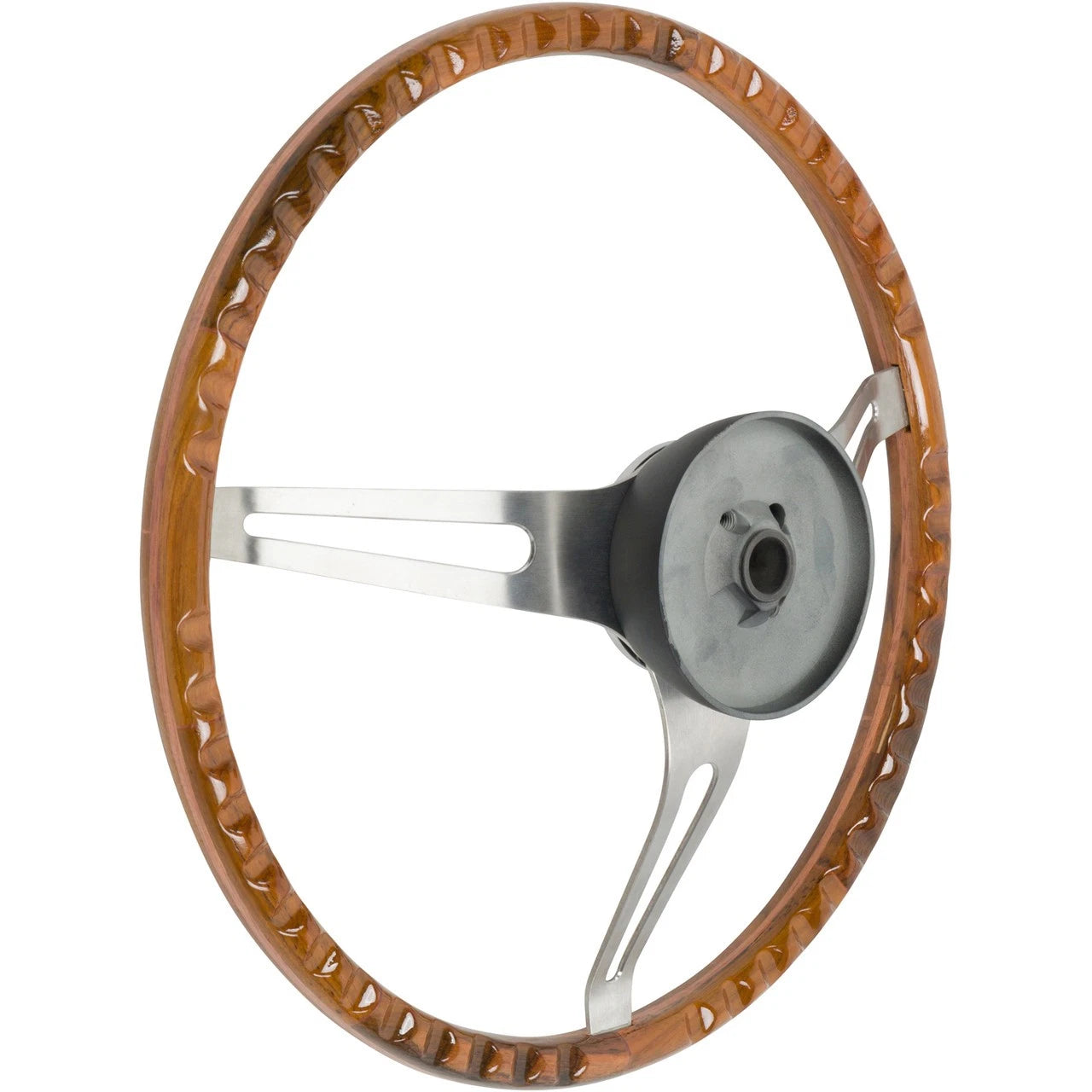 Comfort Grip Steering Wheel for 1969–1972 Chevrolet with Teak Wood 15"