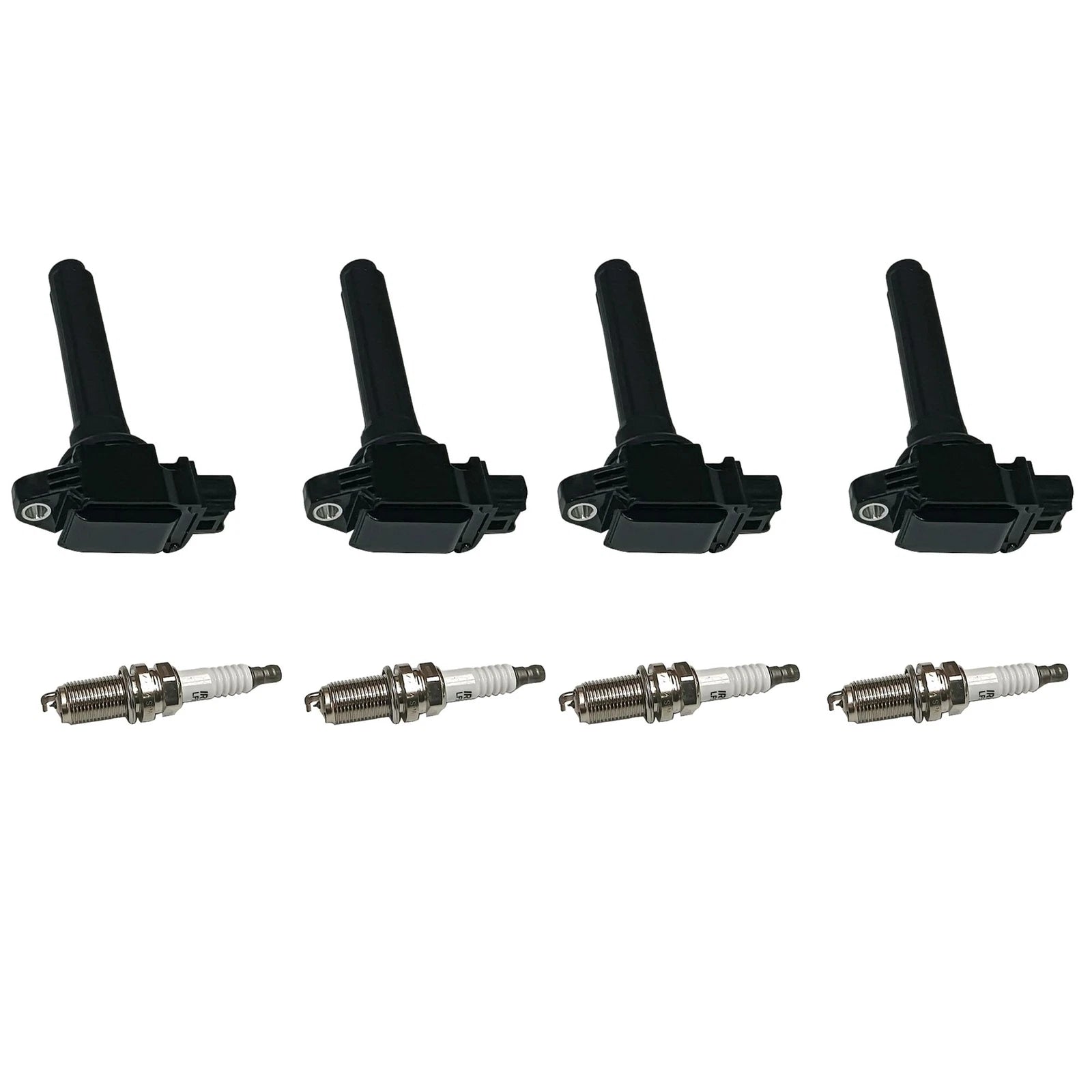 Set of 4 Ignition Coils and Spark Plugs for Mitsubishi Outlander (2014–2019)