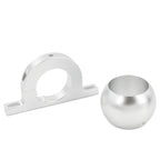 Steering Column Floor Mount for 2 Inch Swivel Base Key Lock (Polished Aluminum)